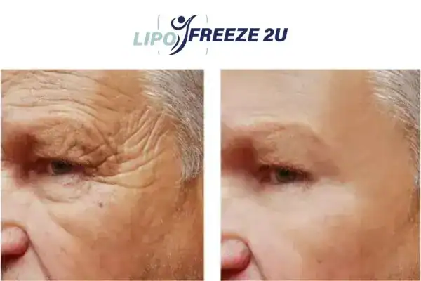 Mens before and after Morpheus 8 Canary Wharf results.