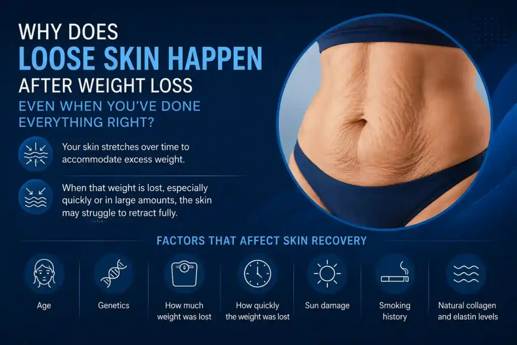 Why Does Loose Skin Happen After Weight Loss Even When You’ve Done Everything Right Canary Wharf?
