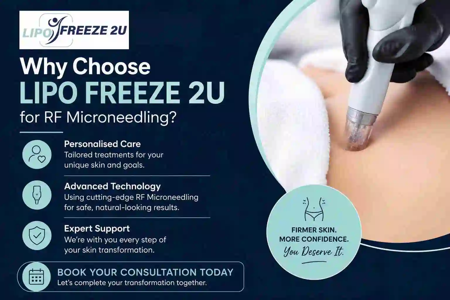Why Choose LIPO FREEZE 2U for RF Microneedling Canary Wharf?